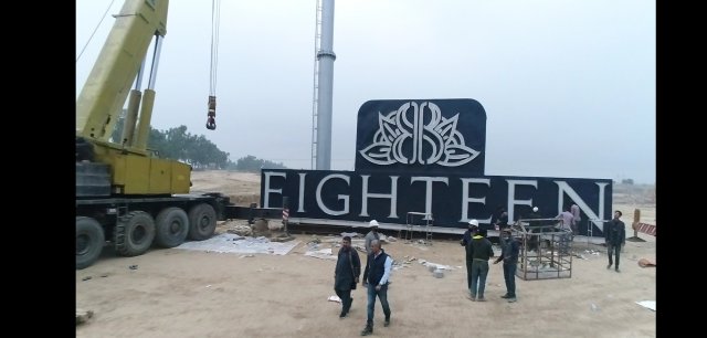 Highest Dual Billboard on Unipole Installed at Eighteen Islamabad